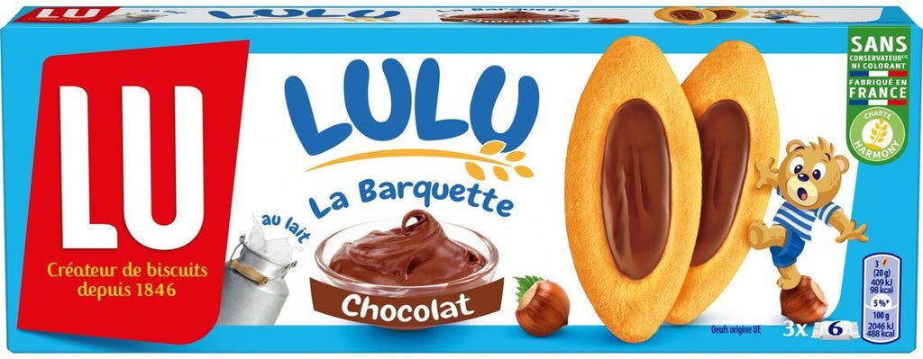 BARQUETTE LULU CHOCOLAT 120G LU – MILL€CO SHOP MARTINIQUE