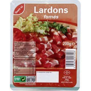 Lardons fumés par 250gr