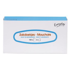 EVERYDAY BOITE MOUCHOIRS 2 EPAISSEURS 150 PC
