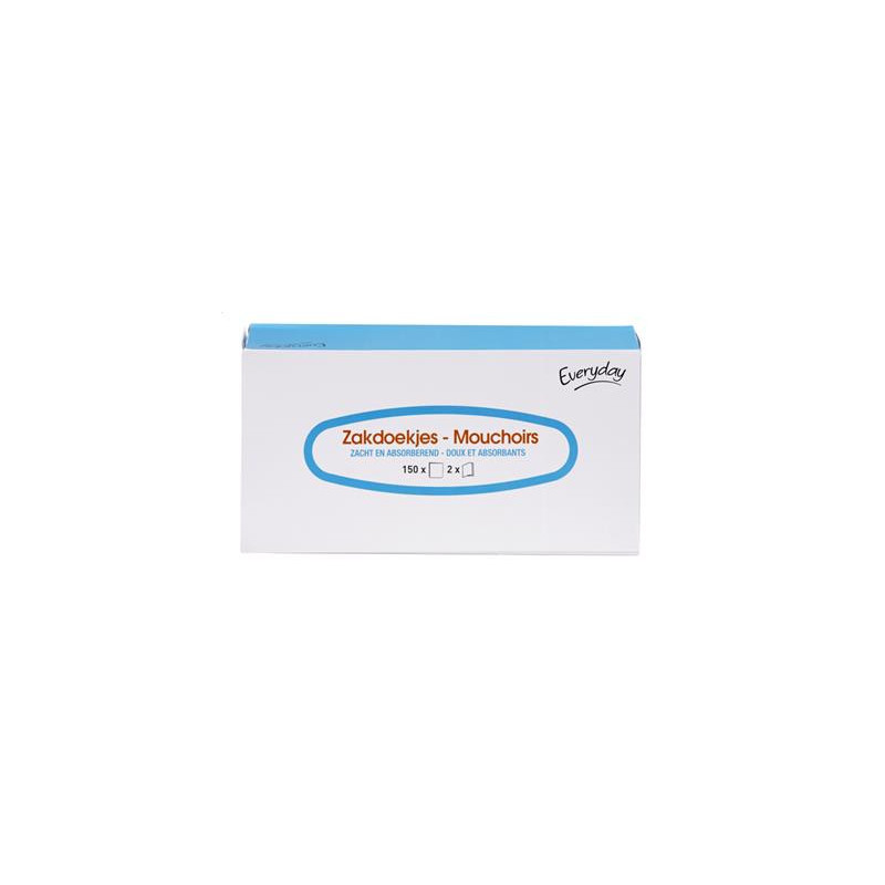 EVERYDAY BOITE MOUCHOIRS 2 EPAISSEURS 150 PC