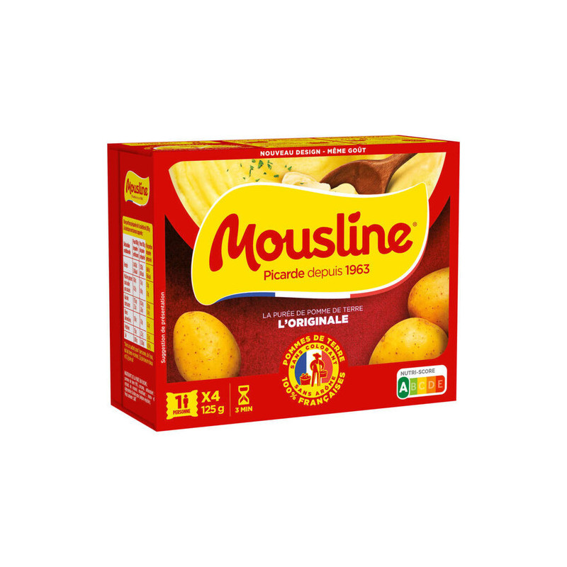 PUREE NATURE 4X 31.25 MOUSLINE