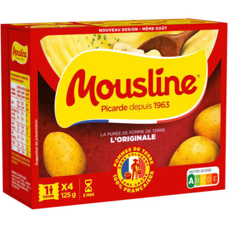 PUREE NATURE 4X 31.25 MOUSLINE