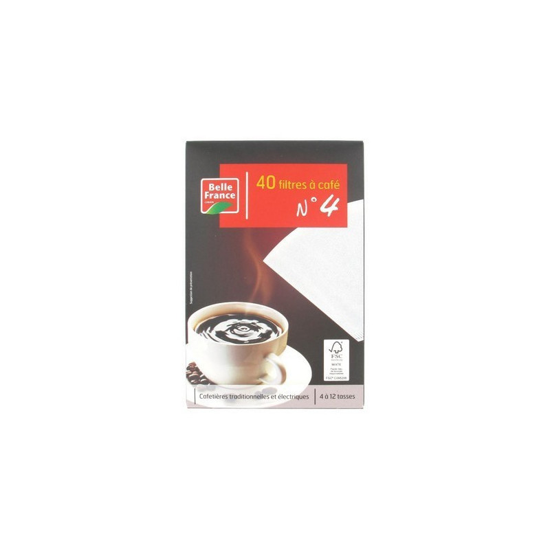 FILTRE CAFE Paquet 40 N4 BF