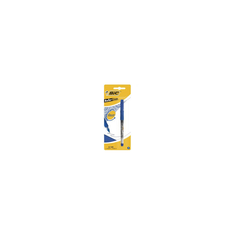 BIC STYLO ROLLER BLEU+REC