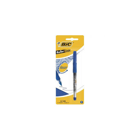 BIC STYLO ROLLER BLEU+REC