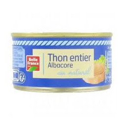 1 6 THON ENTIER ALBACORE AU NATUREL BELLE FRANCE