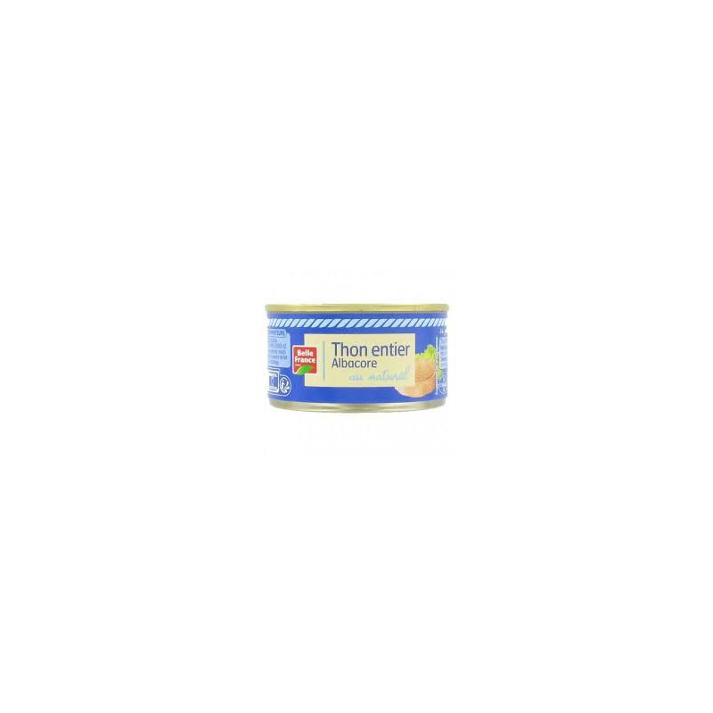 THON ENTIER ALBACORE AU NATUREL 133G