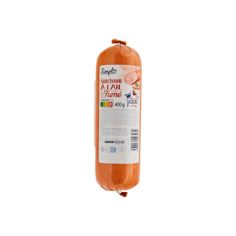 SAUCISSON AIL FUME 400G