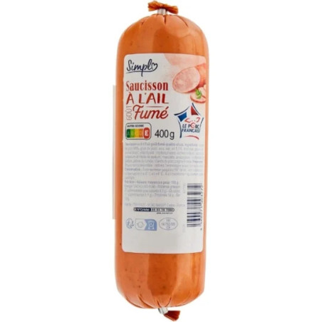 SAUCISSON AIL FUME 400G
