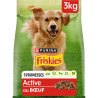 CROQUETTE CHIEN ACTIF 3KG BOEUF FRISKIES