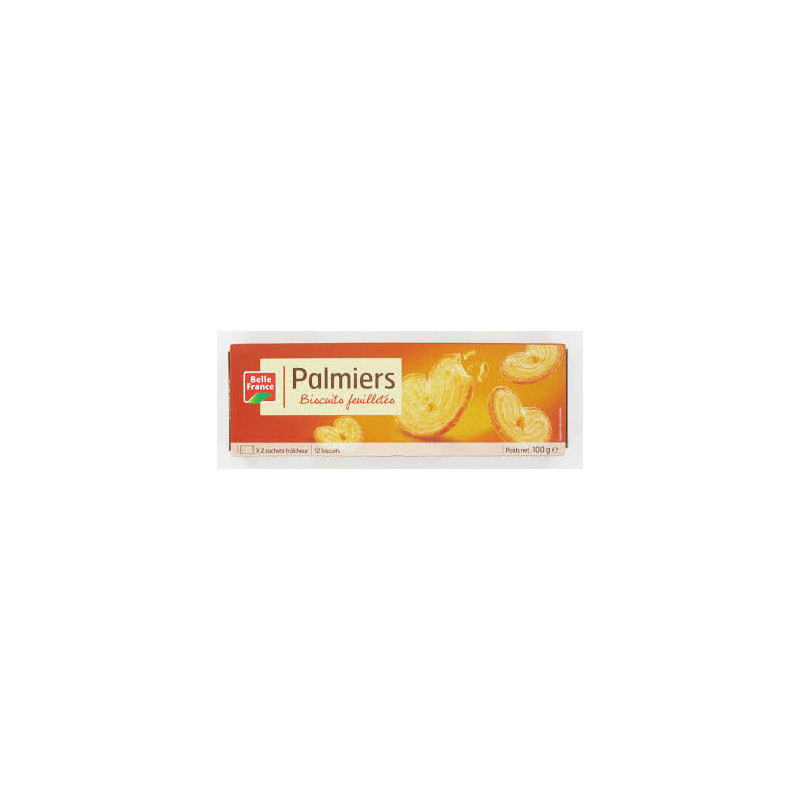 PALMIERS FEUILLETES 100G BF