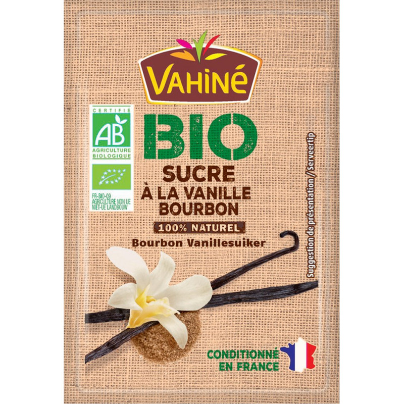 5 SACH SUCRE VANILLE BOUR BON BIO 7G VAHINE