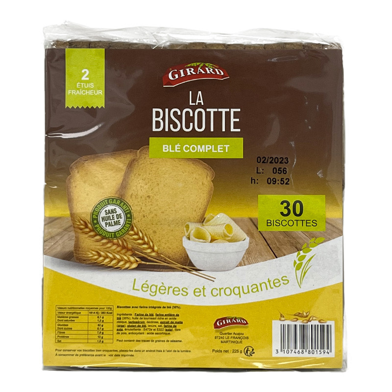 BISCOTTE GIRARD 30T BLE COMPLET 225G
