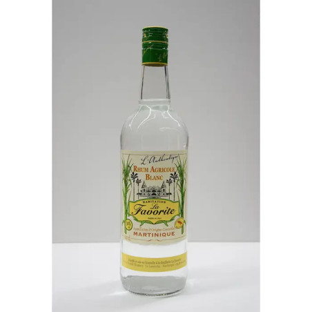 RHUM BLANC AUTHENTIQUE 1L 50D - LA FAVORITE