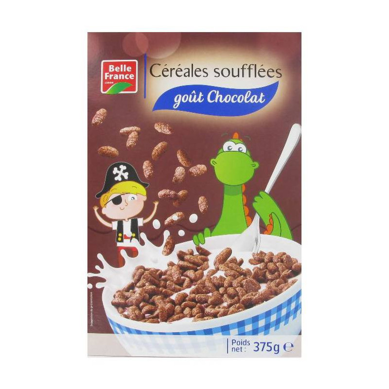 CEREALES SOUFLEES CHOCOLA 375G BELLE FRANCE