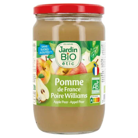 DESSERT POMME POIRE BIO 680G JARDIN BIO