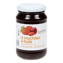 Confiture 4 fruits 450G EVERYDAY
