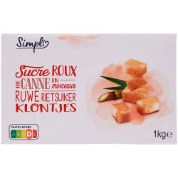 SUCRE DE CANNE MORCEAUX 1KG