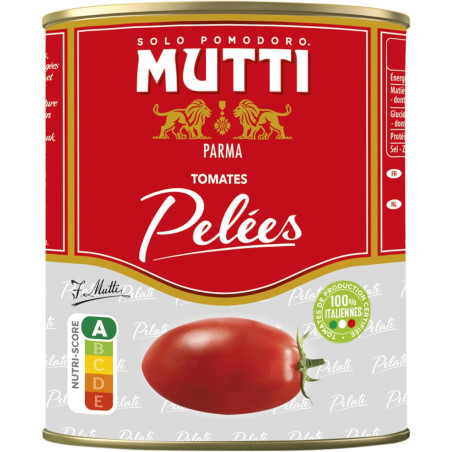 TOMATES PELEES ENTIERES 800G - MUTTI