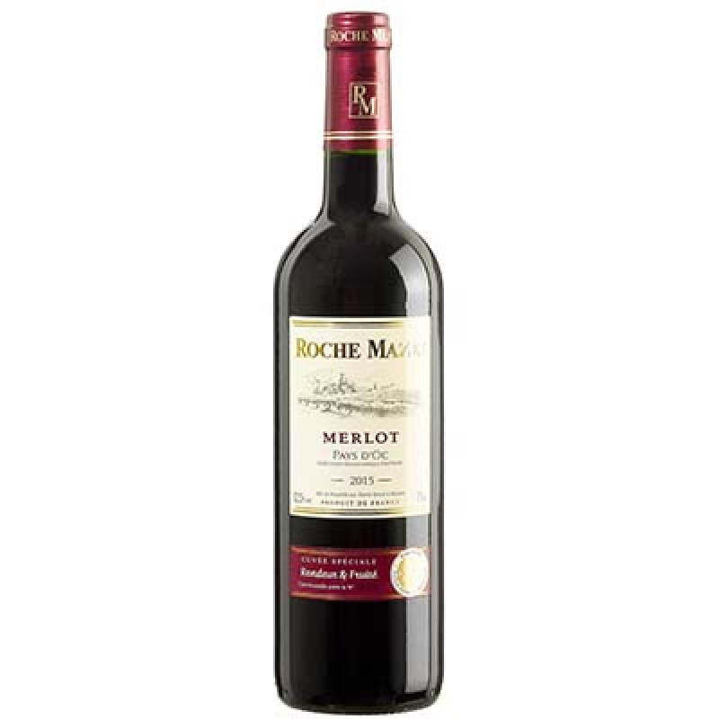 VIN MERLOT ROUGE PAYS D OC 2023 75CL - ROCHE MAZET