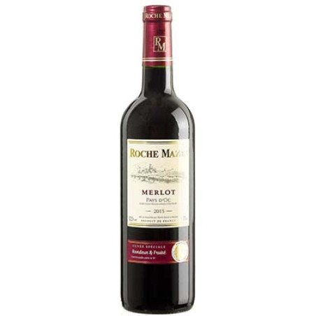 VIN MERLOT ROUGE PAYS D OC 2023 75CL - ROCHE MAZET