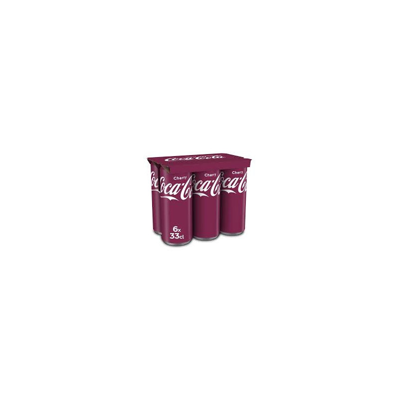 LOT 6 BOITES CHERRY COCA COLA 33CL