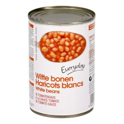 EVERYDAY HARICOTS BLANCS SAUCE TOMATES 400G