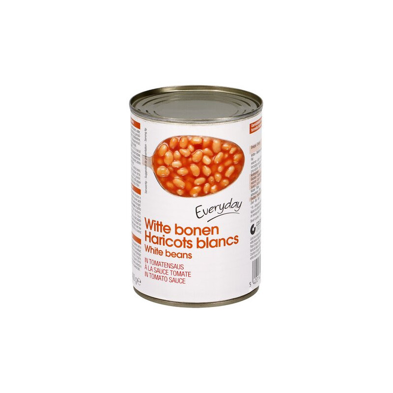 EVERYDAY HARICOTS BLANCS SAUCE TOMATES 400G