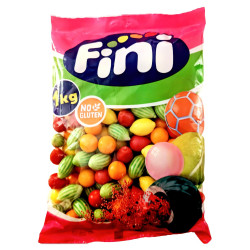 MACEDOINE DE FRUITS BUBBLE GUM FINI 100G