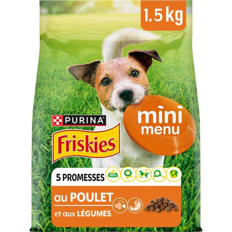 FRISKIES CHIEN POULET LEGUMES 1.5KG