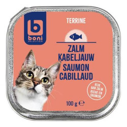 CHAT TERRINE SAUMON-CABILLAUD 100G BONI