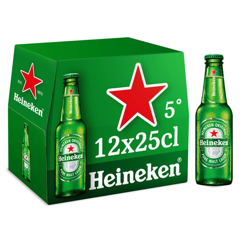BIERE HEINEKEN 12X25CL