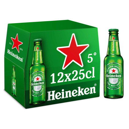 BIERE HEINEKEN 12X25CL