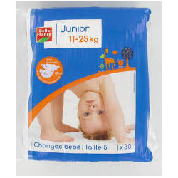 COUCHE BEBE EXTRA DRY JUNIOR 11 25KG X30 BF