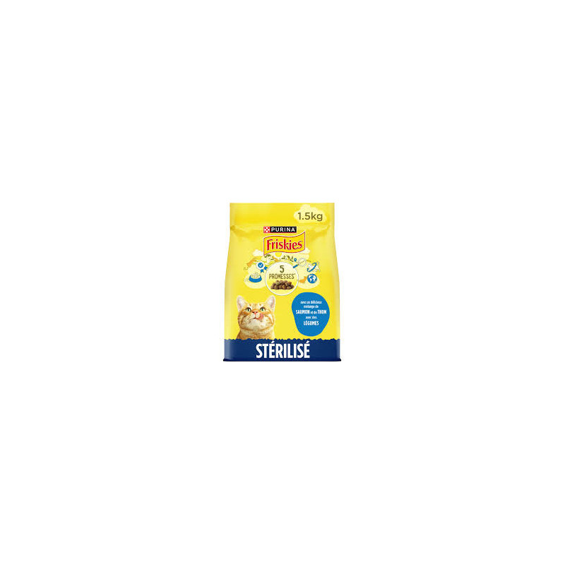 FRISKIES CHAT SAUMON 1,5KG