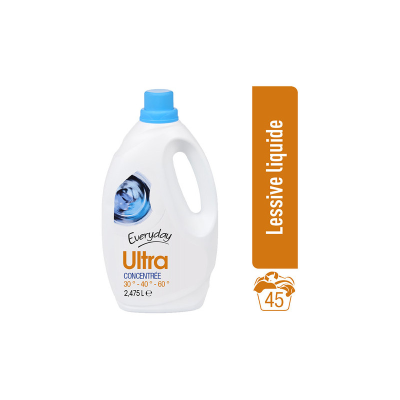 EVERYDAY LESSIVE LIQUIDE CONCENTREE|45 DOSES2.475L