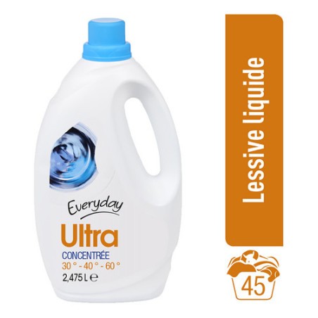 EVERYDAY LESSIVE LIQUIDE CONCENTREE|45 DOSES2.475L