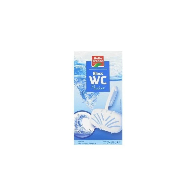 ETUI 3 BLOCS CUVETTE WC MARINE 38G BELLE FRANCE