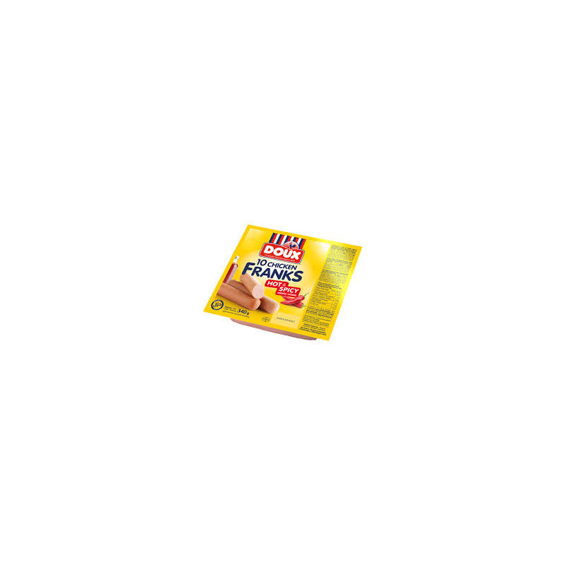 SAUCISSE POULET HOT SPICY 340G DOUX
