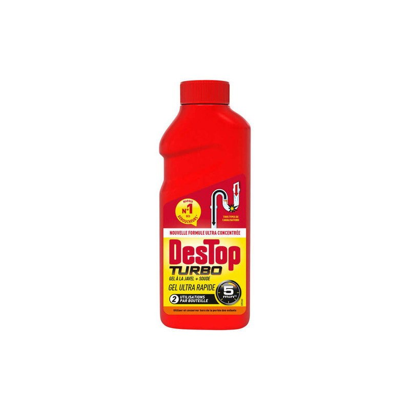 DESTOP TURBO LIQUIDE 5MN GEL JAVEL 500ML
