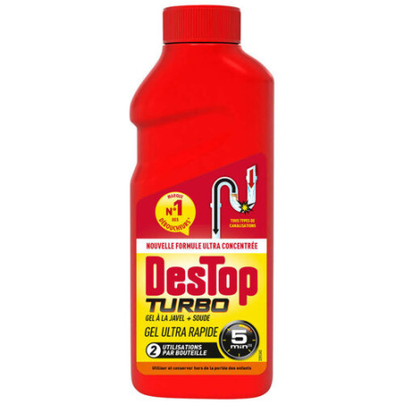 DESTOP TURBO LIQUIDE 5MN GEL JAVEL 500ML