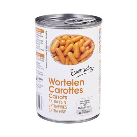 EVERYDAY carottes trs fines cons 400g