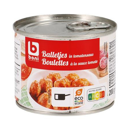 BONI BOULETTE SAUCE TOMATE 200G