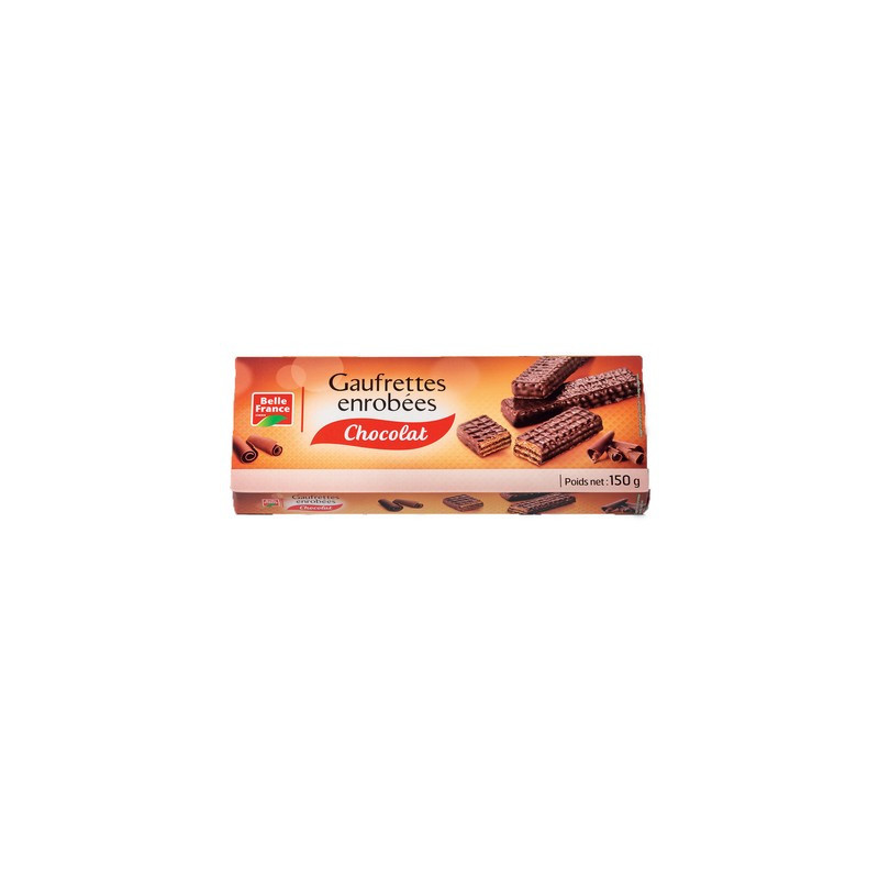 GAUFRETTE ENROBE CHOCOLAT 150G BELLE FRANCE