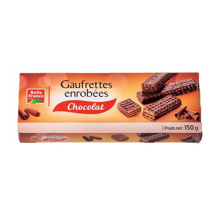GAUFRETTE ENROBE CHOCOLAT 150G BELLE FRANCE