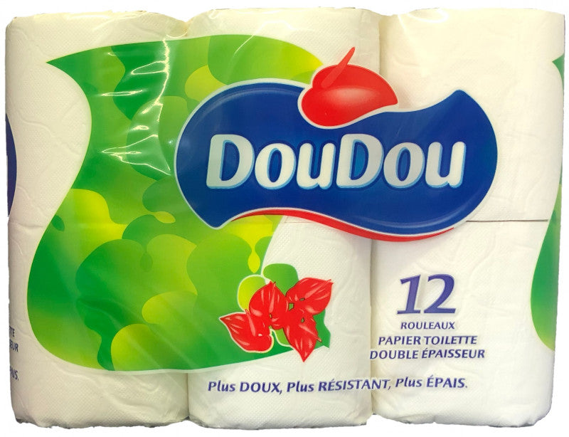 PAPIER TOILETTE DOUDOU 12 ROULEAUX