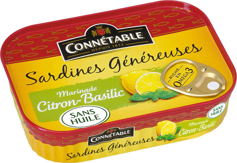 Sardines Citron Basilic 140g