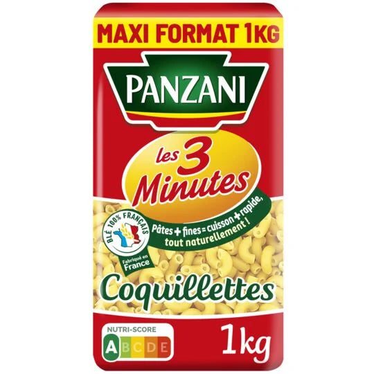 Coquillette panzani 3min 1kg